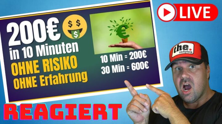 200€ in 10 Minuten💰🤑💸 Online Geld verdienen 2022 - GENIALEN STRATEGIE (Ohne Risiko) [Reaction]