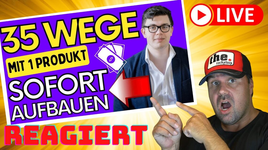 35 PASSIVE Einnahmequellen 💰🔥 mit 1 Produkt aufbauen (NEUE METHODE) Geld verdienen [Reaction]