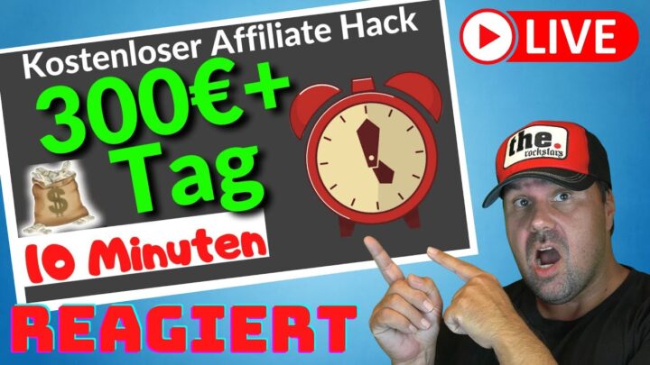 9.000€ AFFILIATE HACK 💰UNBEKANNTE METHODE (Affiliate Marketing für Anfänger 2022) [Reaction]