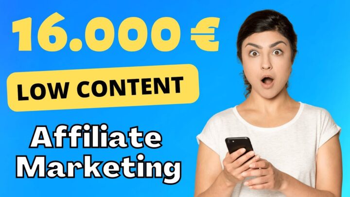 16.000 € mit Low Content Affiliate Marketing im Monat - Geld verdienen mit Low Content