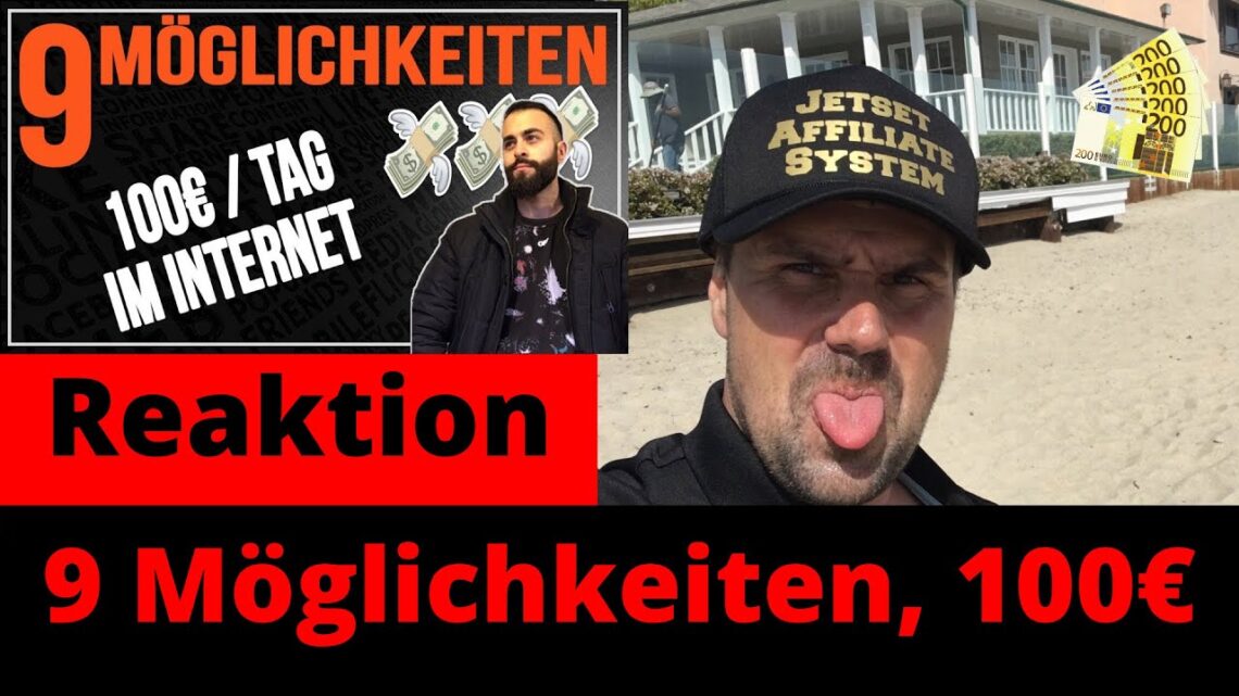 Geld verdienen Im Internet: 9 Möglichkeiten, 100€ am Tag als Anfänger zu verdienen Michael REAGIERT